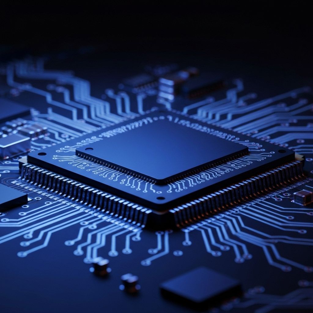 Modern microchip background